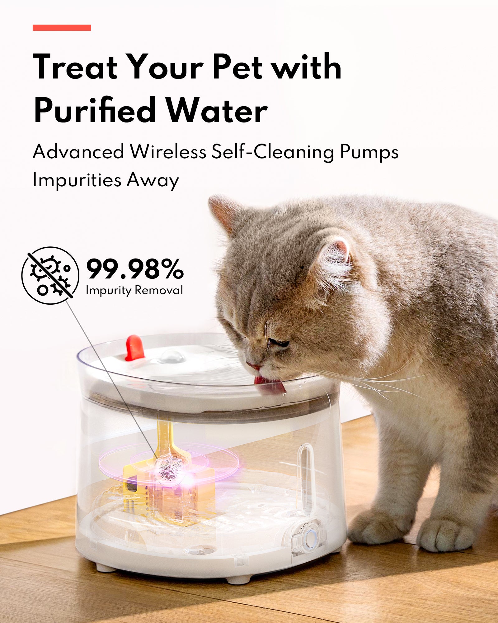 homerunPET Pet Fountain Porcelain + Wireless UVC Pump (CF20) 三代無線水泵殺菌飲水機