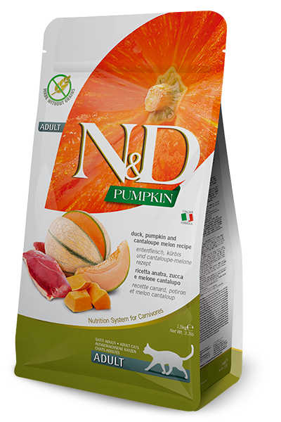 Farmina N&D Pumpkin Natural Grain-Free Cat Food – Duck Cantaloupe (for adult cats)