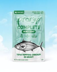 Pramy 功能主食餐包 肉汁系列 – 高級白肉吞拿魚+鮮嫩雞肉 亮麗毛髮 60g