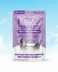 Pramy 功能主食餐包 肉汁系列 – 鮮嫩雞肉+南瓜+胡蘿蔔 腸胃消化+去毛球 60g