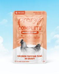 Pramy 功能主食餐包 肉汁系列 – 鮮嫩雞肉+高級白肉吞拿魚 高能量增肌 60g
