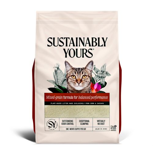 Sustainably Yours Clumping Cat Litter (Mixed Grain) 13lb 1