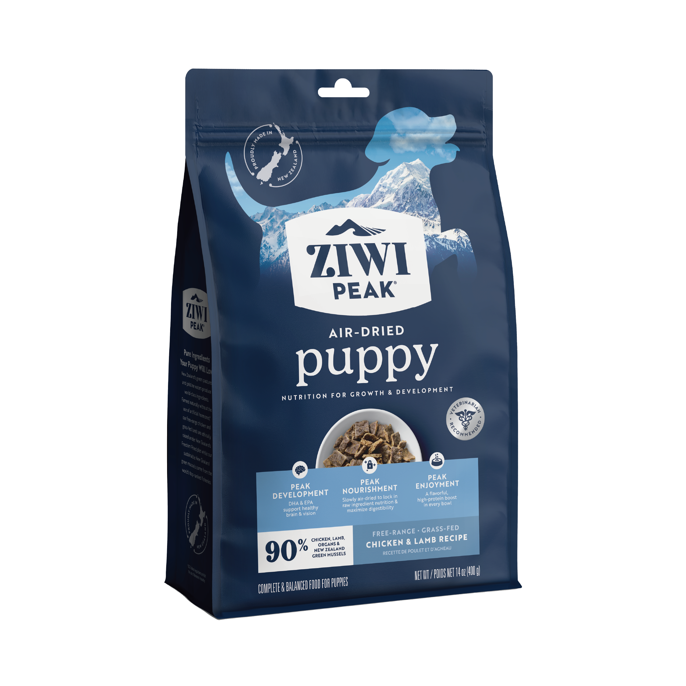 Ziwi Peak Gently Air-Dried Puppy Food Chicken & Lamb Recipe 400g