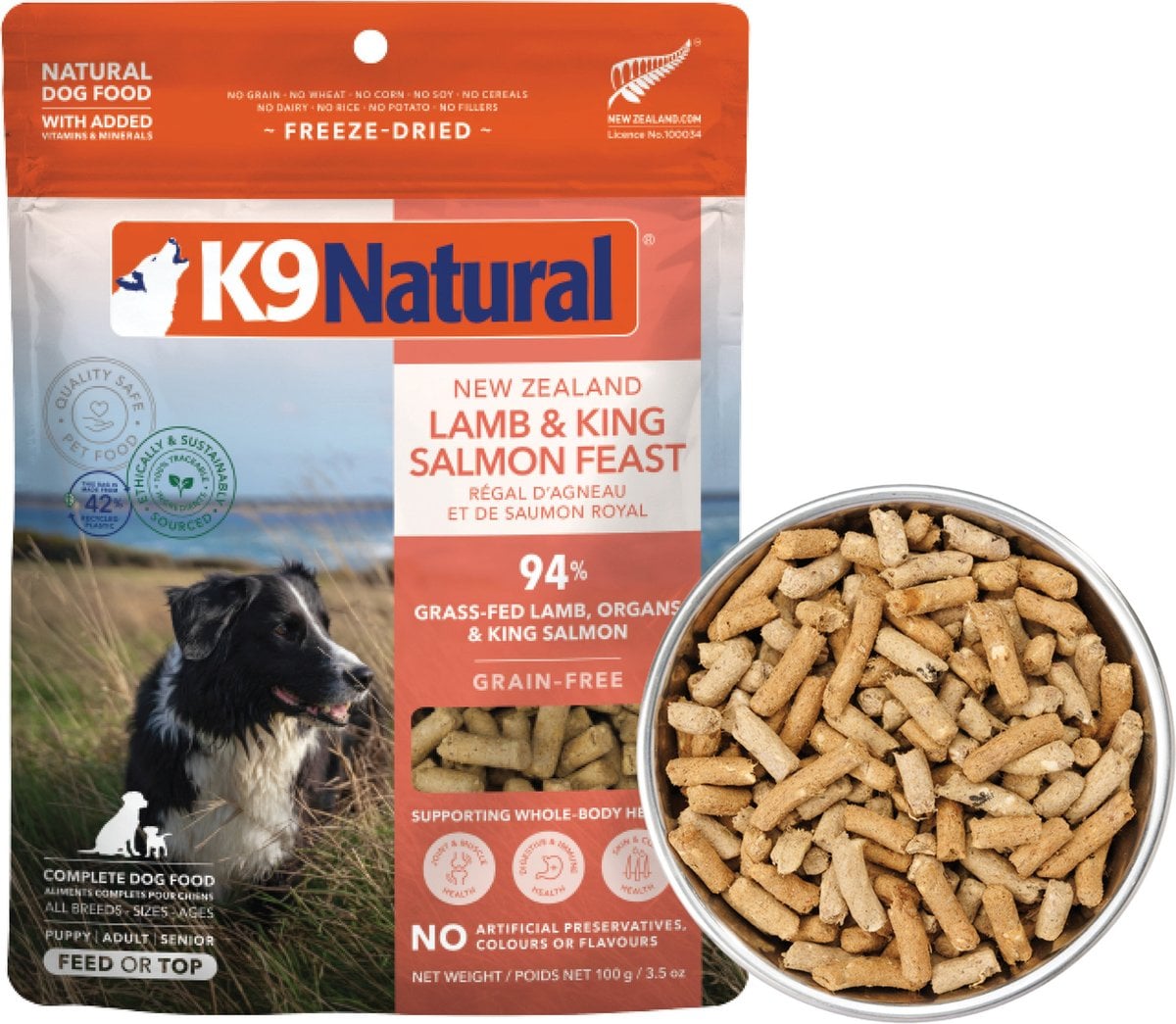 K9 Natural Lamb & King Salmon Feast Freeze-Dried Dog Food