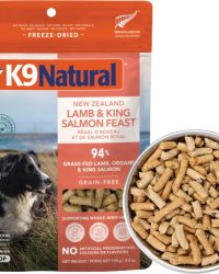 [香港正品行貨](買1包)K9 Natural – Lamb and King Salmon Feast 紐西蘭脫水鮮肉狗糧 – 羊肉三文魚盛宴 (新舊包裝隨機發貨)