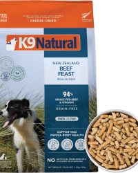 [香港正品行貨](會員優惠-購買3包或以上可以此優惠價購買)K9 Natural – Beef Feast 紐西蘭脫水鮮肉狗糧 – 牛肉盛宴